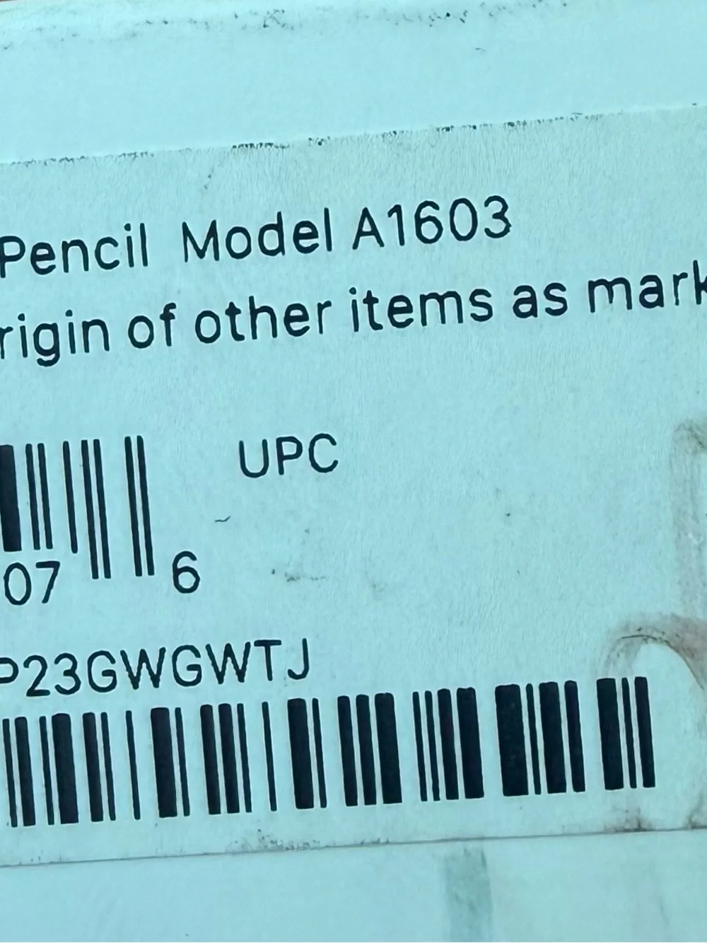 Apple 1st generation Pencil White Digital Stylus